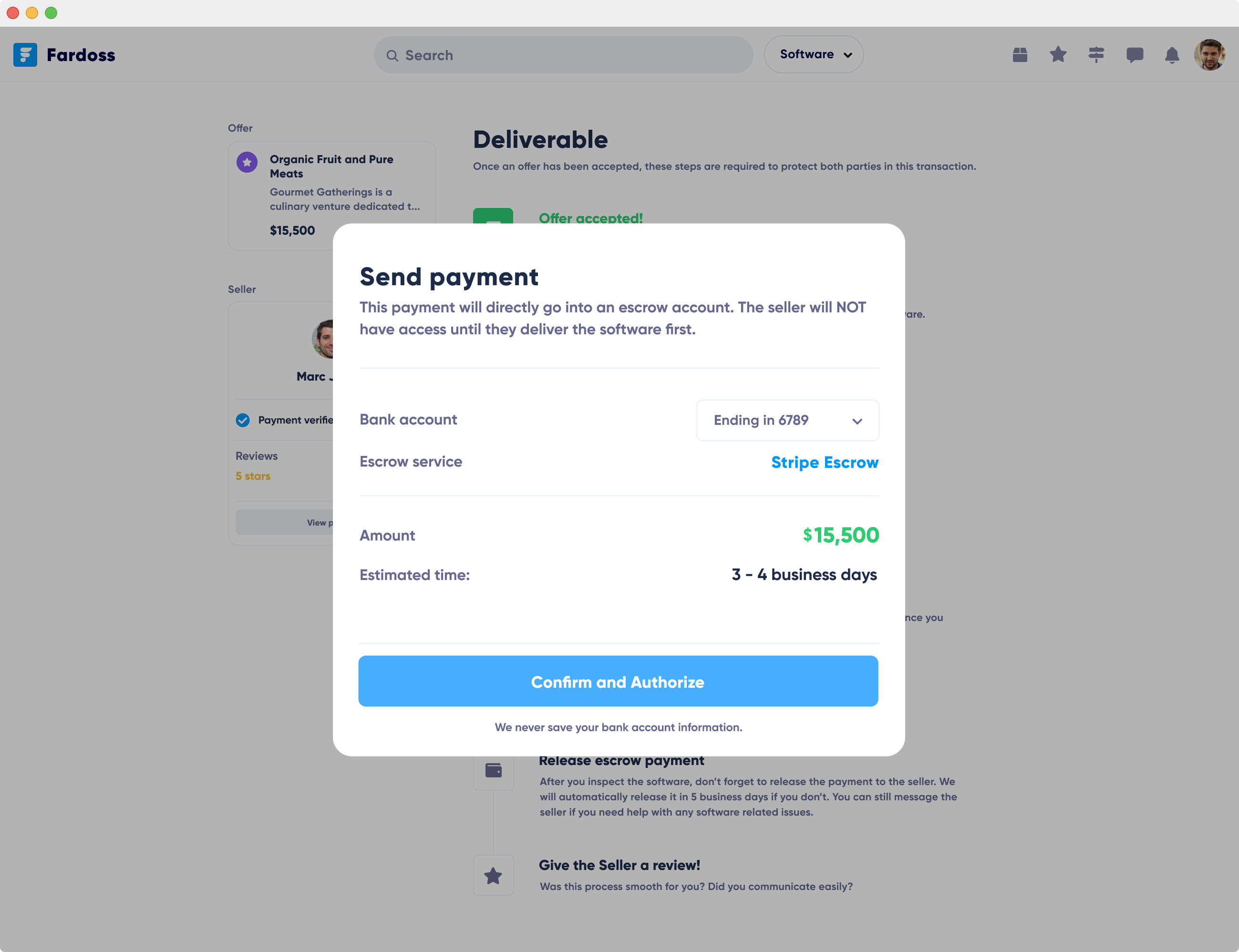 Fund your offers in software acquisitions using Stripe Escrow