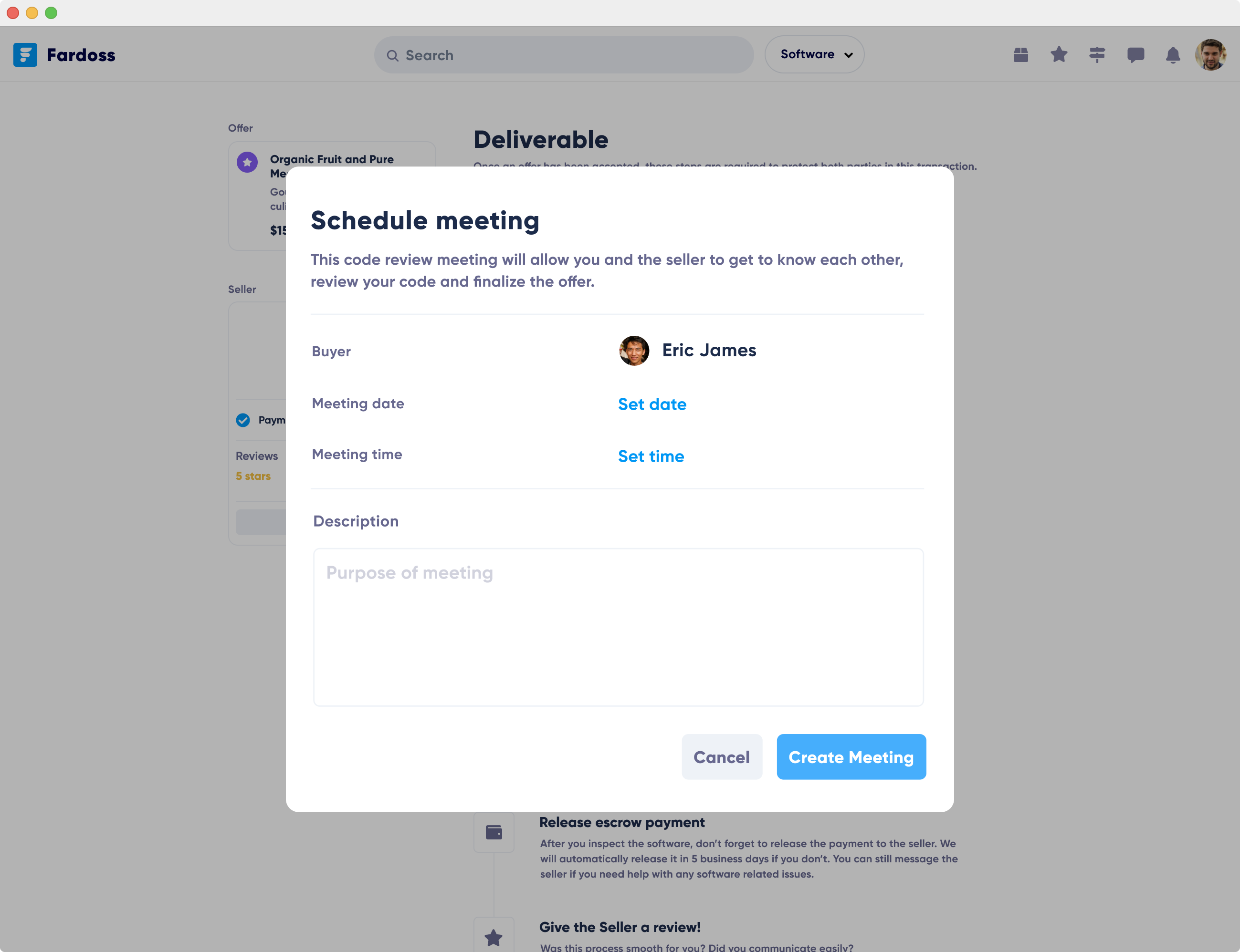Schedule Code Review Meetings for your software acquisition